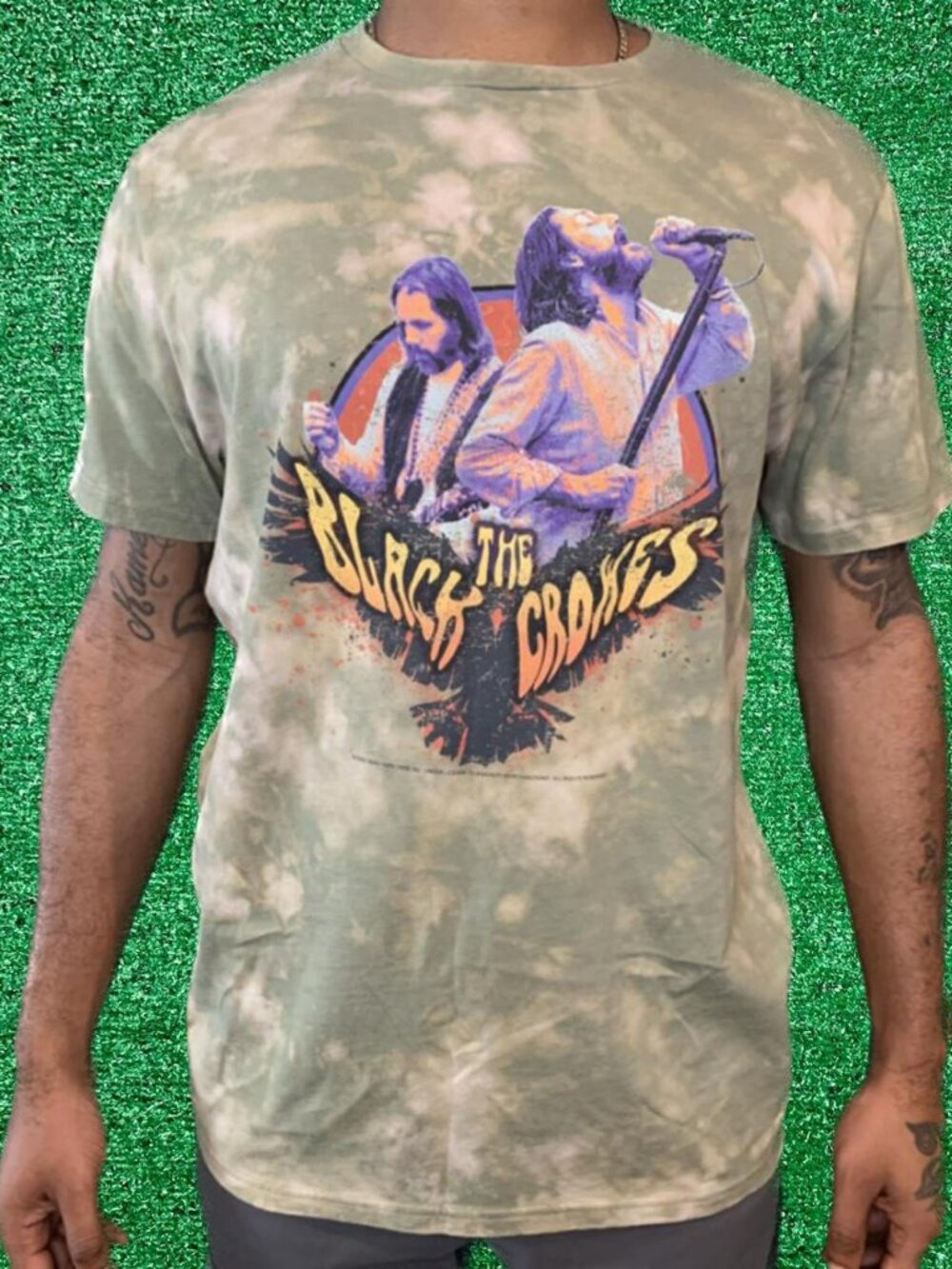 The Black Crokes Band Graphic Tee Upcycled